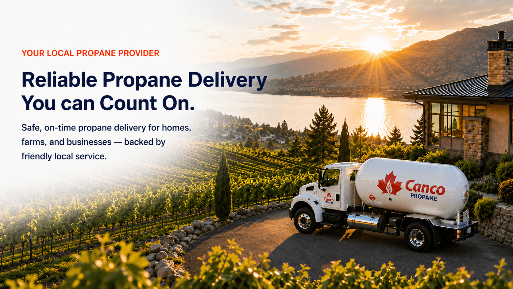 Reliable propane delivery you can count on from Canco Propane